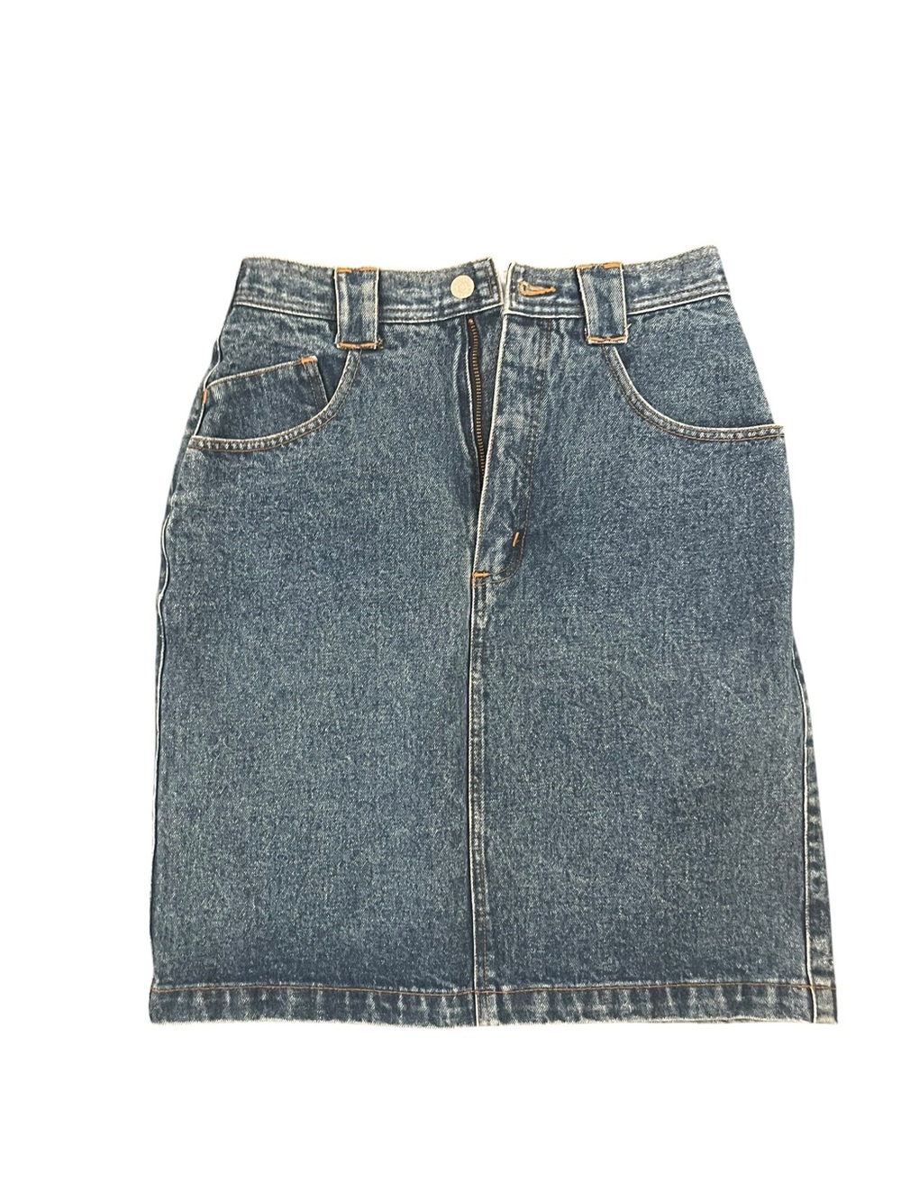 Vintage GAP Work Force Denim Skirt | High Waist Blue Jean Skirt | Size 9/10 - Picture 2 of 9